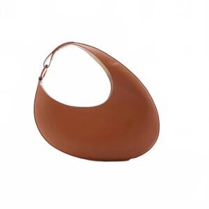 NEW ACCITY versatile oval large capacity shoulder bag in brown